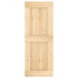 vidaXL Porta Scorrevole con Set Hardware 80x210 cm Legno Massello Pino vidaXL Porta Scorrevole con Set Hardware 80x210 cm Legno Massello Pino