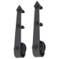 vidaXL Porta Scorrevole con Set Hardware 80x210 cm Legno Massello Pino