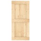 vidaXL Porta Scorrevole con Set Hardware 95x210 cm Legno Massello Pino vidaXL Porta Scorrevole con Set Hardware 95x210 cm Legno Massello Pino