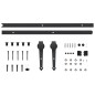 vidaXL Porta Scorrevole con Set Hardware 95x210 cm Legno Massello Pino vidaXL Porta Scorrevole con Set Hardware 95x210 cm Legno Massello Pino