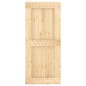 vidaXL Porta Scorrevole con Set Hardware 90x210 cm Legno Massello Pino vidaXL Porta Scorrevole con Set Hardware 90x210 cm Legno Massello Pino
