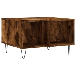 vidaXL Tavolino da Salotto Rovere Fumo 60x50x36,5 cm Legno Multistrato