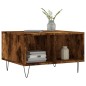 vidaXL Tavolino da Salotto Rovere Fumo 60x50x36,5 cm Legno Multistrato