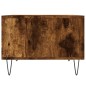 vidaXL Tavolino da Salotto Rovere Fumo 60x50x36,5 cm Legno Multistrato