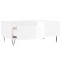 vidaXL Tavolino Salotto Bianco Lucido 90x50x36,5 cm Legno Multistrato