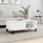 vidaXL Tavolino da Salotto Bianco 90x50x36,5 cm in Legno Multistrato