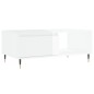 vidaXL Tavolino Salotto Bianco Lucido 90x50x36,5 cm Legno Multistrato