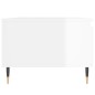 vidaXL Tavolino Salotto Bianco Lucido 90x50x36,5 cm Legno Multistrato