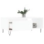 vidaXL Tavolino da Salotto Bianco 90x50x36,5 cm in Legno Multistrato