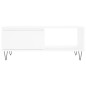 vidaXL Tavolino da Salotto Bianco 90x50x36,5 cm in Legno Multistrato