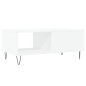 vidaXL Tavolino da Salotto Bianco 90x50x36,5 cm in Legno Multistrato
