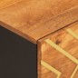 vidaXL Tavolino da Salotto Marrone e Nero 100x54x40 cm Legno di Mango