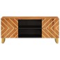 vidaXL Mobile Porta TV Marrone e Nero 105x33,5x46 cm in Legno di Mango vidaXL Mobile Porta TV Marrone e Nero 105x33,5x46 cm in Legno di Mango
