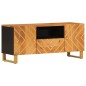 vidaXL Mobile Porta TV Marrone e Nero 105x33,5x46 cm in Legno di Mango vidaXL Mobile Porta TV Marrone e Nero 105x33,5x46 cm in Legno di Mango