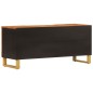 vidaXL Mobile Porta TV Marrone e Nero 105x33,5x46 cm in Legno di Mango vidaXL Mobile Porta TV Marrone e Nero 105x33,5x46 cm in Legno di Mango