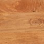 vidaXL Comodino Marrone e Nero in Legno Massello di Mango