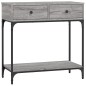 vidaXL Tavolino Consolle Grigio Sonoma 75x34,5x75cm Legno Multistrato vidaXL Tavolino Consolle Grigio Sonoma 75x34,5x75cm Legno Multistrato