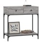 vidaXL Tavolino Consolle Grigio Sonoma 75x34,5x75cm Legno Multistrato vidaXL Tavolino Consolle Grigio Sonoma 75x34,5x75cm Legno Multistrato