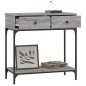 vidaXL Tavolino Consolle Grigio Sonoma 75x34,5x75cm Legno Multistrato vidaXL Tavolino Consolle Grigio Sonoma 75x34,5x75cm Legno Multistrato