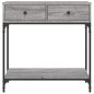 vidaXL Tavolino Consolle Grigio Sonoma 75x34,5x75cm Legno Multistrato vidaXL Tavolino Consolle Grigio Sonoma 75x34,5x75cm Legno Multistrato