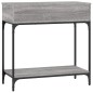 vidaXL Tavolino Consolle Grigio Sonoma 75x34,5x75cm Legno Multistrato vidaXL Tavolino Consolle Grigio Sonoma 75x34,5x75cm Legno Multistrato