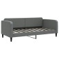 vidaXL Divano Letto Estraibile Materassi Grigio Scuro 90x190cm Tessuto