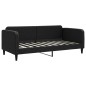 vidaXL Divano Letto Estraibile con Cassetti Nero 90x190 cm in Tessuto vidaXL Divano Letto Estraibile con Cassetti Nero 90x190 cm in Tessuto