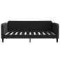 vidaXL Divano Letto Estraibile con Cassetti Nero 90x190 cm in Tessuto vidaXL Divano Letto Estraibile con Cassetti Nero 90x190 cm in Tessuto