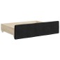 vidaXL Divano Letto Estraibile con Cassetti Nero 90x190 cm in Tessuto vidaXL Divano Letto Estraibile con Cassetti Nero 90x190 cm in Tessuto
