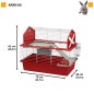 Ferplast Conigliera Barn 80 78x48x65 cm Rossa Ferplast Conigliera Barn 80 78x48x65 cm Rossa