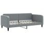 vidaXL Divano Letto Estraibile Cassetti Grigio Chiaro 90x200cm Tessuto vidaXL Divano Letto Estraibile Cassetti Grigio Chiaro 90x200cm Tessuto