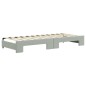 vidaXL Divano Letto Estraibile Cassetti Grigio Chiaro 80x200cm Velluto vidaXL Divano Letto Estraibile Cassetti Grigio Chiaro 80x200cm Velluto