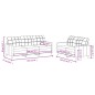 vidaXL Set di Divani 2 pz con Cuscini Marrone in Tessuto vidaXL Set di Divani 2 pz con Cuscini Marrone in Tessuto