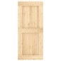 vidaXL Porta Scorrevole con Set Hardware 90x210 cm Legno Massello Pino vidaXL Porta Scorrevole con Set Hardware 90x210 cm Legno Massello Pino