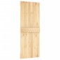 vidaXL Porta Scorrevole con Set Hardware 80x210 cm Legno Massello Pino
