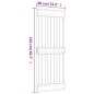 vidaXL Porta Scorrevole con Set Hardware 80x210 cm Legno Massello Pino