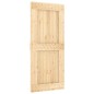 vidaXL Porta Scorrevole con Set Hardware 90x210 cm Legno Massello Pino vidaXL Porta Scorrevole con Set Hardware 90x210 cm Legno Massello Pino
