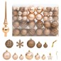 vidaXL Set Palline di Natale 111 pz Oro Rosa in Polistirene vidaXL Set Palline di Natale 111 pz Oro Rosa in Polistirene