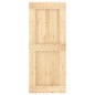 vidaXL Porta Scorrevole con Set Hardware 85x210 cm Legno Massello Pino vidaXL Porta Scorrevole con Set Hardware 85x210 cm Legno Massello Pino
