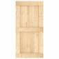 vidaXL Porta Scorrevole con Set Hardware 100x210cm Legno Massello Pino vidaXL Porta Scorrevole con Set Hardware 100x210cm Legno Massello Pino