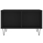 vidaXL Tavolino da Salotto Nero 60x50x36,5 cm in Legno Multistrato