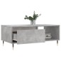 vidaXL Tavolino Salotto Grigio Cemento 90x50x36,5 cm Legno Multistrato