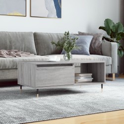 vidaXL Tavolino Salotto Grigio Sonoma 90x50x36,5 cm Legno Multistrato