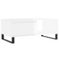 vidaXL Tavolino Salotto Bianco Lucido 90x50x36,5 cm Legno Multistrato