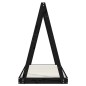 vidaXL Giroletto per Bambini Nero 70x140 cm in Legno Massello di Pino vidaXL Giroletto per Bambini Nero 70x140 cm in Legno Massello di Pino