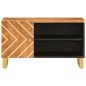 vidaXL Mobile Porta TV Marrone e Nero 80x31,5x46 cm in Legno di Mango vidaXL Mobile Porta TV Marrone e Nero 80x31,5x46 cm in Legno di Mango