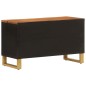 vidaXL Mobile Porta TV Marrone e Nero 80x31,5x46 cm in Legno di Mango vidaXL Mobile Porta TV Marrone e Nero 80x31,5x46 cm in Legno di Mango