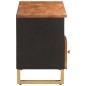 vidaXL Mobile Porta TV Marrone e Nero 100x33,5x46 cm in Legno di Mango vidaXL Mobile Porta TV Marrone e Nero 100x33,5x46 cm in Legno di Mango