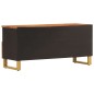 vidaXL Mobile Porta TV Marrone e Nero 100x33,5x46 cm in Legno di Mango vidaXL Mobile Porta TV Marrone e Nero 100x33,5x46 cm in Legno di Mango