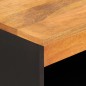 vidaXL Mobiletto Marrone e Nero 60x33,5x75 cm Legno Massello di Mango vidaXL Mobiletto Marrone e Nero 60x33,5x75 cm Legno Massello di Mango